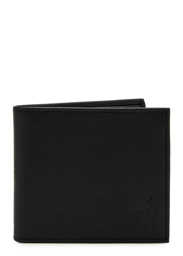 Photo: Polo Ralph Lauren Logo Saffiano Leather Wallet - Black - One Size