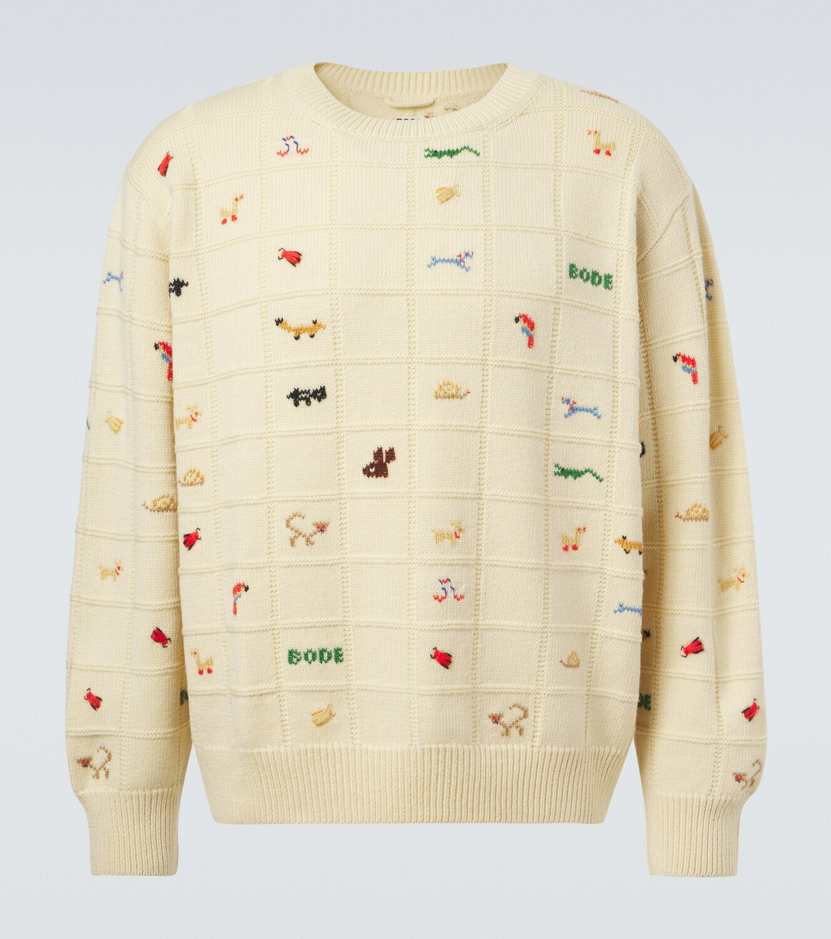 Bode Zoologist wool and alpaca sweater