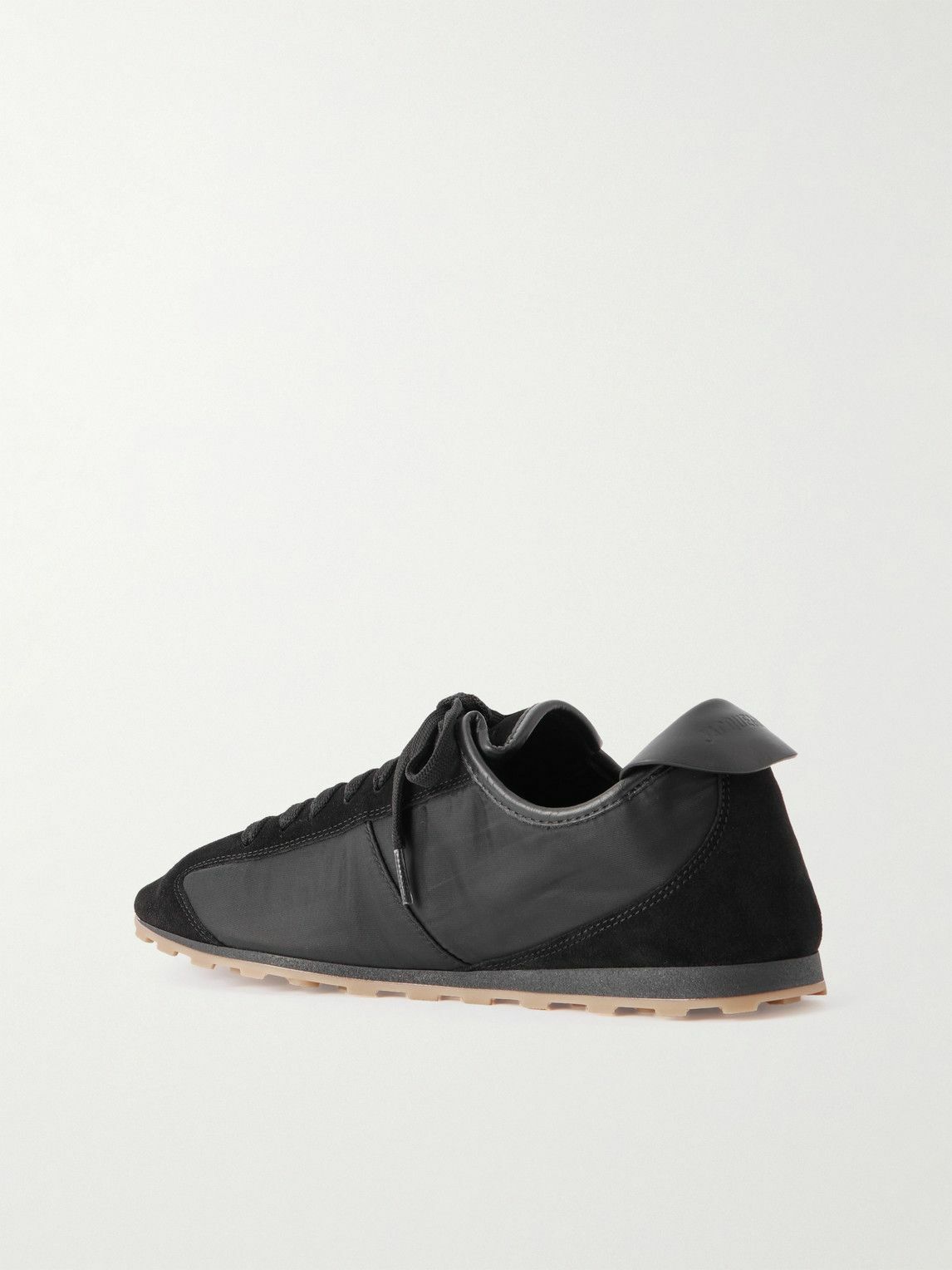 Jacquemus - The Tennis Suede-Trimmed Shell Sneakers - Black Jacquemus