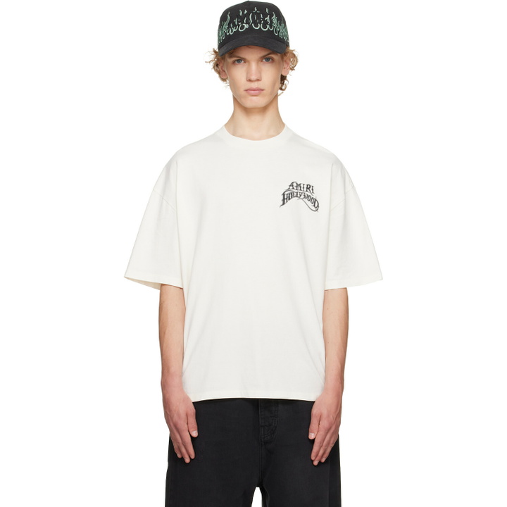 Photo: AMIRI Off-White 'Amiri Hollywood' Lightweight Jersey Skate T-shirt