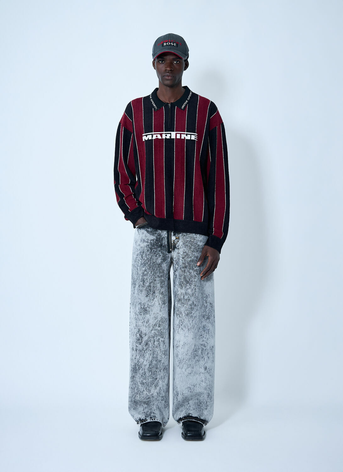 Martine Rose Coated Denim Jeans