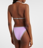 Versace Logo embroidered bikini bottoms