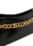 Balmain 1945 Logo-monogrammed Leather Clutch - Black - One Size