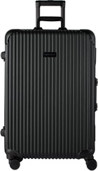 master-piece Black Trolley 75L Suitcase