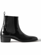 TOM FORD - Alec Patent-Leather Chelsea Boots - Black