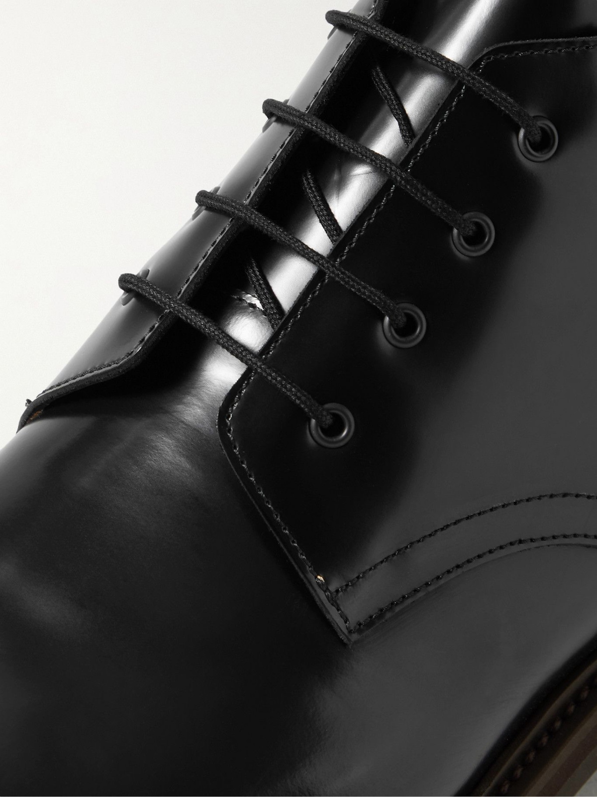 Common Projects - Combat Derby Leather Boots - Black Common Projects