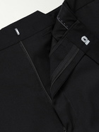 Mr P. - Slim-Fit Wool Tuxedo Trousers - Black