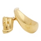 Alan Crocetti SSENSE Exclusive Gold and Yellow Citrine Alien Ring