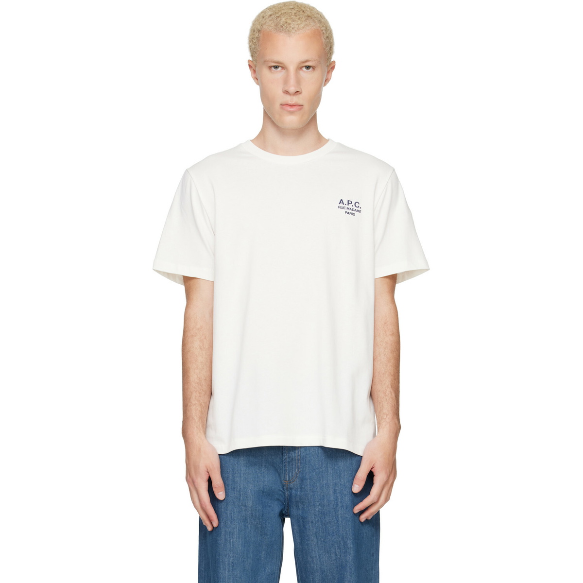 A.P.C. Off-White Standard 'Rue Madame' T-shirt