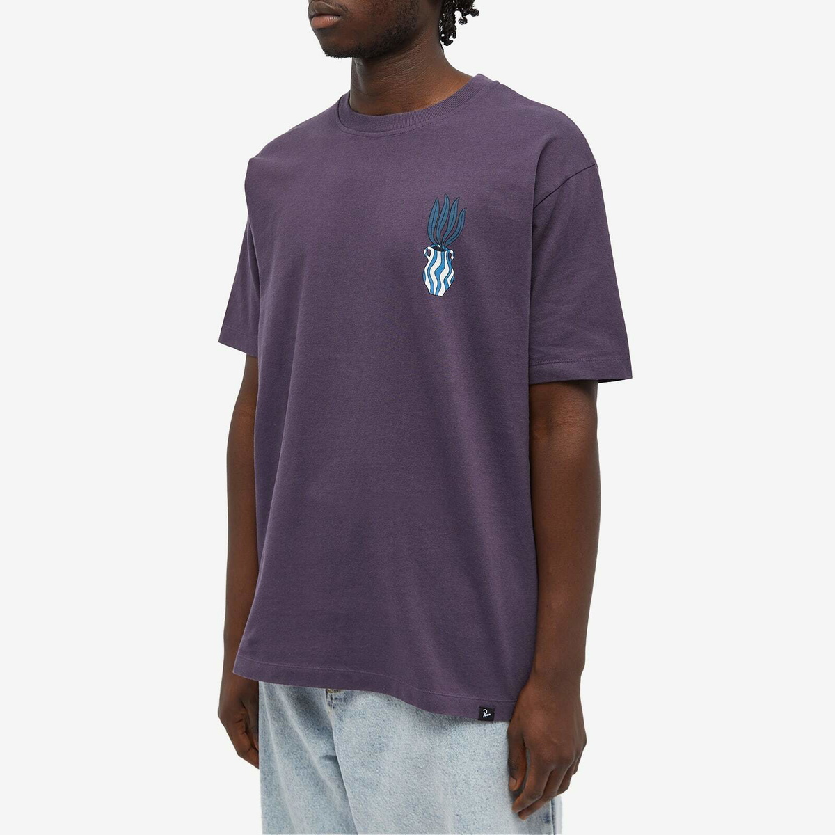 By Parra Men's Kick The Vase T-Shirt in Aubergine By Parra