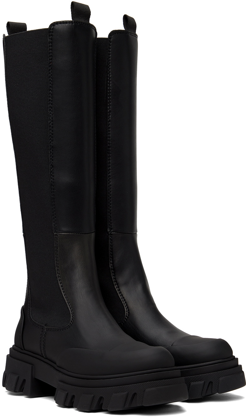 GANNI｜BOOTS (HIGH CHELSEA BOOTS (S1903 861)) Ganni Cleated High Chelsea Boots | Saks Fifth Avenue