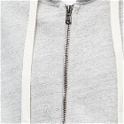 Nigel Cabourn Men's Embroidered Arrow Zip Hoody in Grey Marl