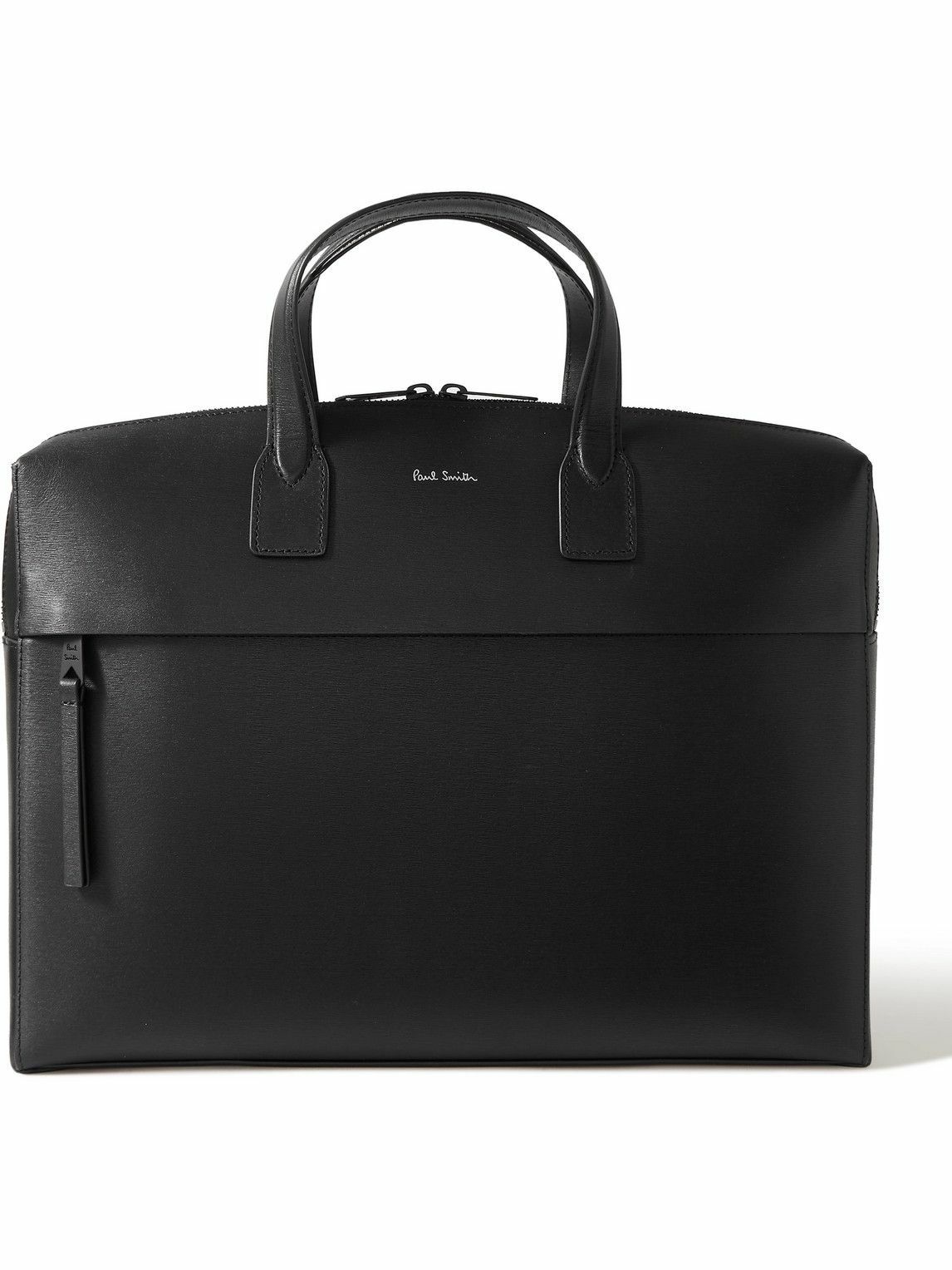Photo: Paul Smith - Logo-Print Textured-Leather Briefcase