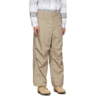 Engineered Garments Beige Twill Over Trousers