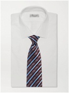 ERMENEGILDO ZEGNA - 9cm Striped Silk-Jacquard Tie