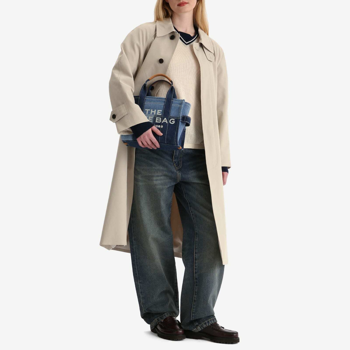 Marc Jacobs Women's The Small Tote Denim in Blue Denim 