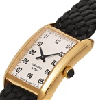 Tom Ford Timepieces - 001 18-Karat Gold and Woven Leather Watch - White