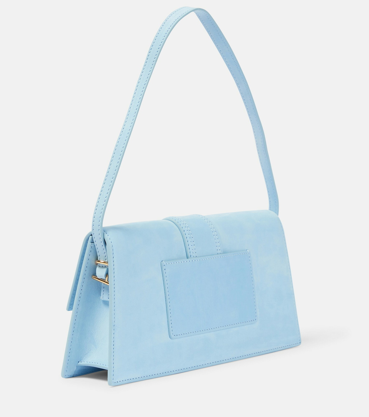 JACQUEMUS ライトブルー ハンドバッグ Light Blue Le Chiquito Long Boucle Bag in Embossed Lizard
