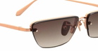Linda Farrow Cleo - Rose Gold Sunglasses