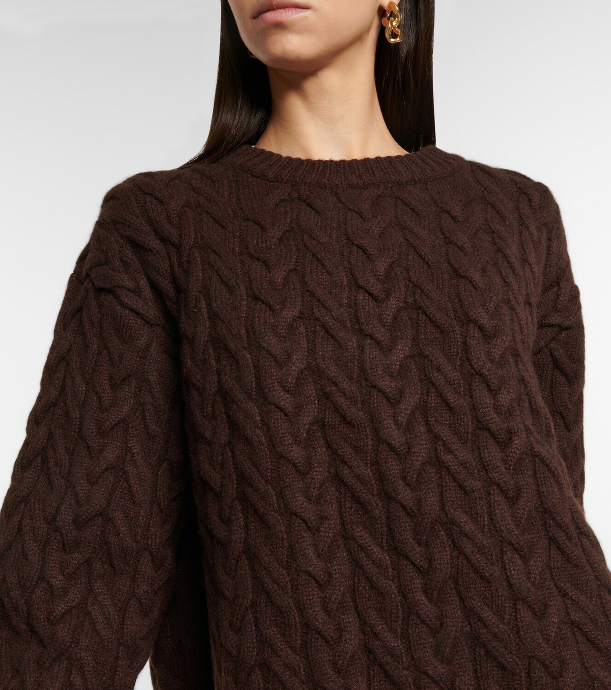 Khaite Maryse cable-knit cashmere sweater
