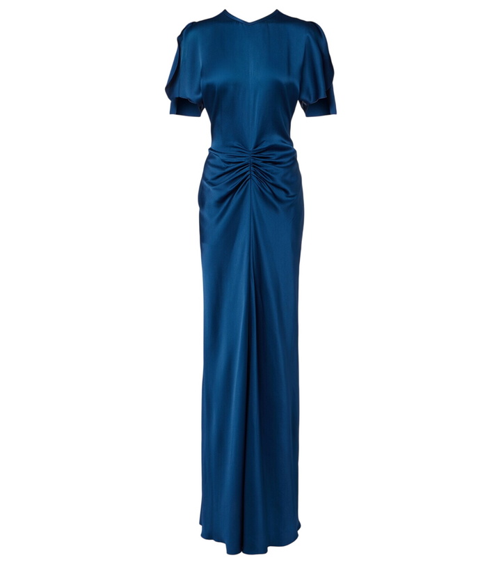 Photo: Victoria Beckham Isabella gathered satin gown