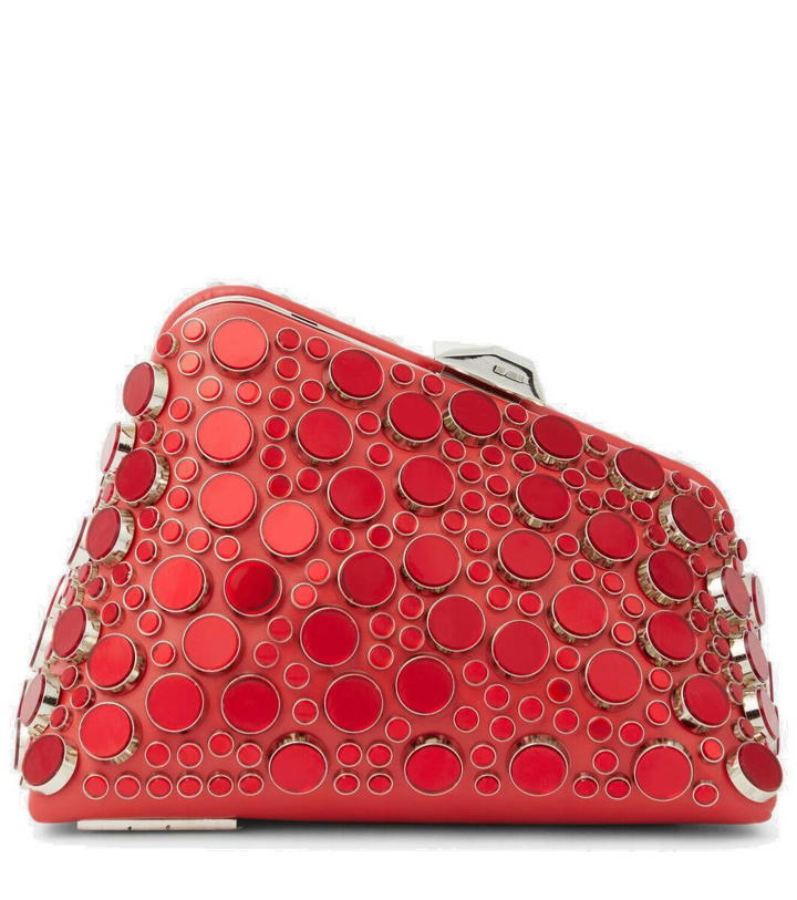Photo: The Attico Midnight Mini embellished leather clutch