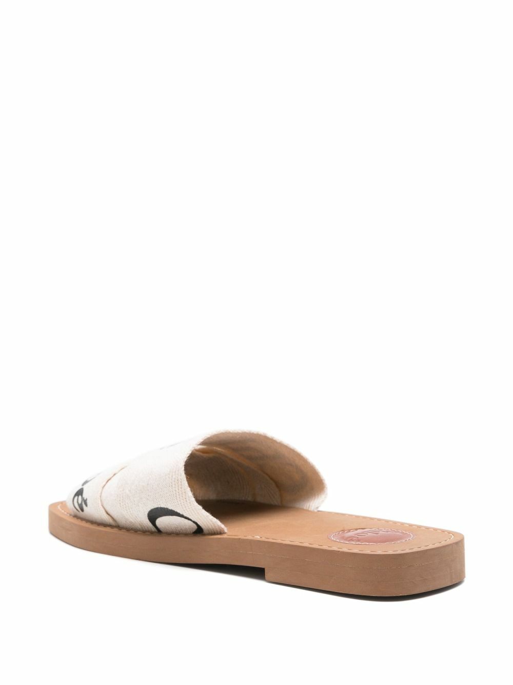 Chloé White Woody Sandals