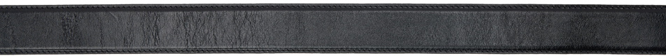 AMI Paris Black Ami de Cœur Oval Buckle Belt