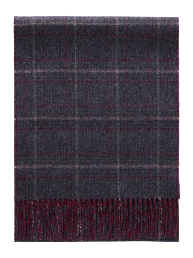 Photo: Johnstons of Elgin - Urquhart Checked Cashmere Scarf
