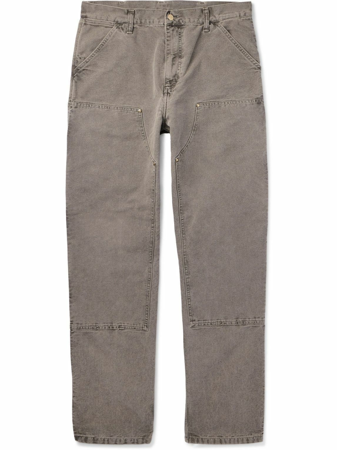 Carhartt WIP - Double Knee Straight-Leg Panelled Organic Jeans - Gray ...