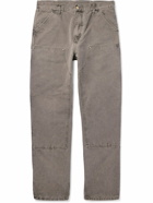 Carhartt WIP - Double Knee Straight-Leg Panelled Organic Jeans - Gray