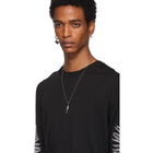 Alexander McQueen Black Embroidered Fern Sweater