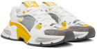 Dolce & Gabbana Gray & Yellow Airmaster Sneakers