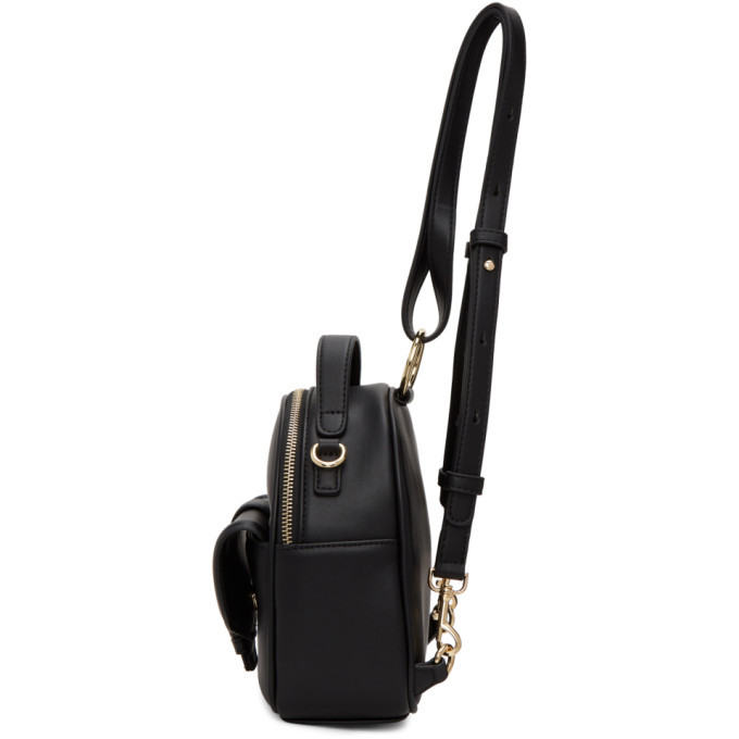 Leather backpack Versace Black in Leather - 30634506