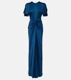Victoria Beckham Isabella gathered satin gown