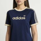 Adidas Women's Mesh T-Shirt in Night Indigo/Warm Vanilla