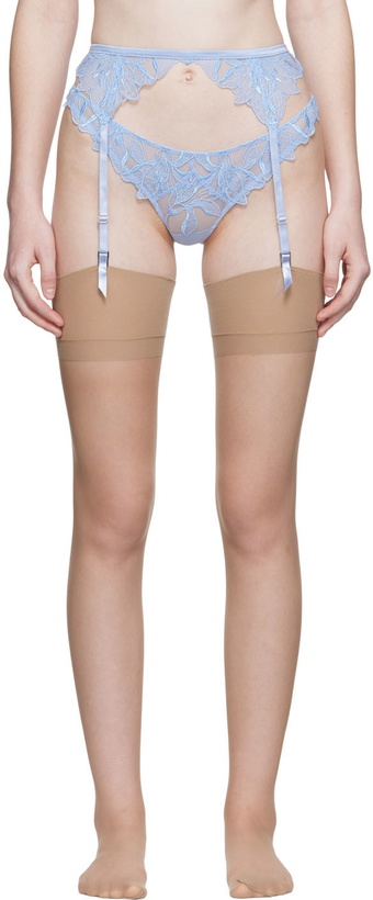 Fleur du Mal White Lily Garter Belt Fleur du Mal