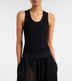 Alaïa Ribbed-knit bodysuit