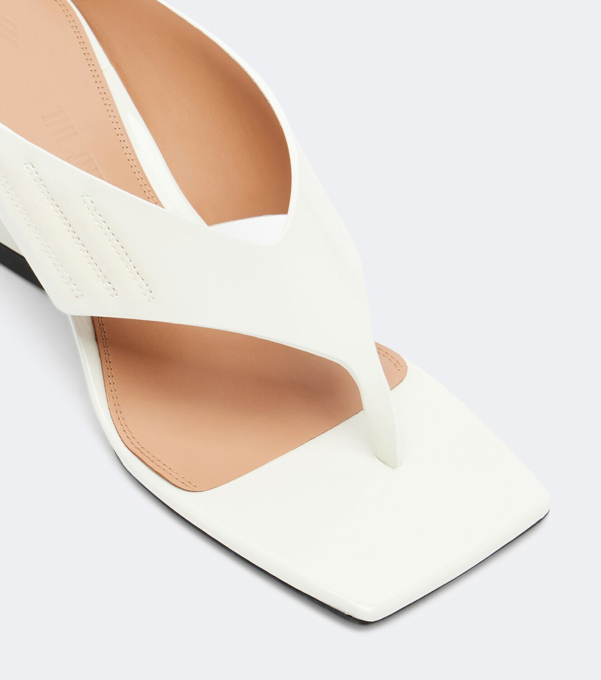 The Attico Cheope patent leather wedge sandals