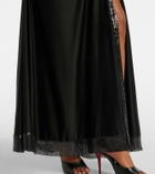 Rabanne Embellished jersey gown