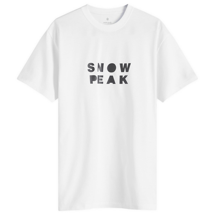 Photo: Snow Peak Men's Snowpeaker T-Shirt Camper in White