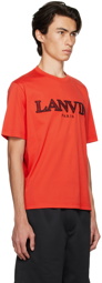 Lanvin Red Embroidered T-Shirt