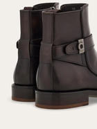 Ferragamo Mens Ankle boot with Hug buckle in Brown