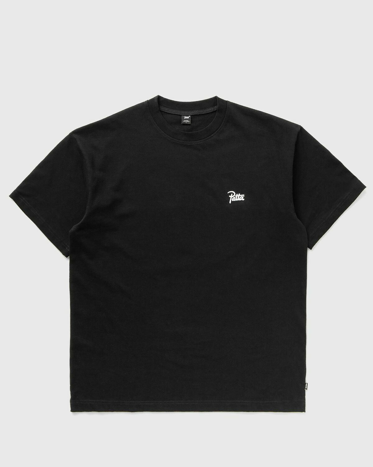 Patta Patta Basic Script Logo T Shirt Black Shortsleeves Patta