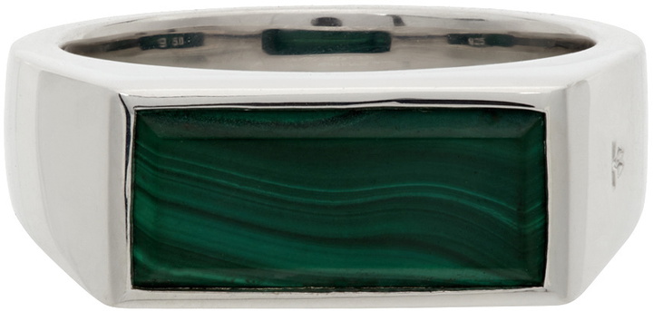 Photo: Tom Wood Silver & Green Malachite Peaky Ring