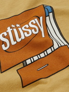 STÜSSY - Printed Cotton-Jersey T-Shirt - Neutrals