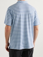 Peter Millar - Striped drirelease Jersey Polo Shirt - Blue