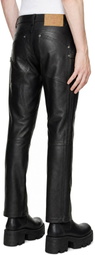 VAQUERA Black Leather Daddy Pants