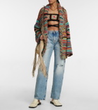 Alanui Over the Rainbow Icon striped cardigan