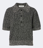 Róhe Cotton-blend bouclé polo sweater